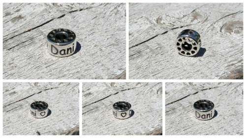 Customised hand made Silver charm for Pandora / Soufeel style bracelet