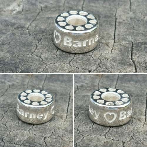 Customised hand made Silver charm for Pandora / Soufeel style bracelet