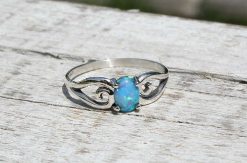 On Sale! R199 only!!! Handmade solid 925 Sterling Silver and Opal ring