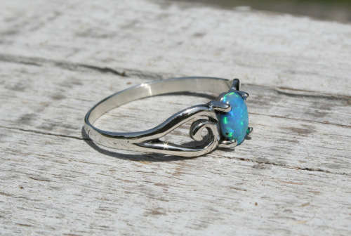 On Sale! R199 only!!! Handmade solid 925 Sterling Silver and Opal ring