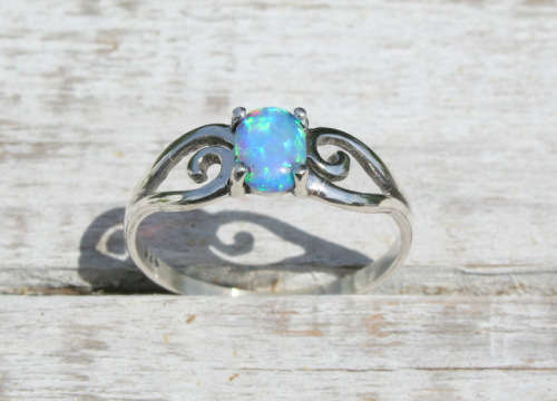 On Sale! R199 only!!! Handmade solid 925 Sterling Silver and Opal ring
