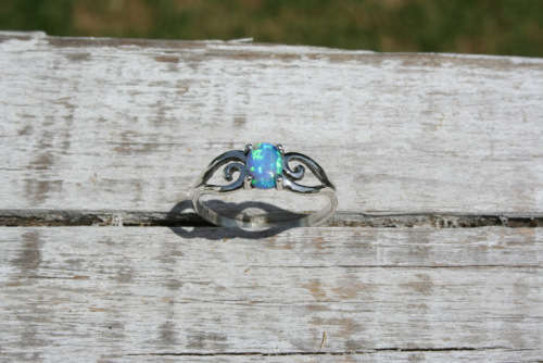 On Sale! R199 only!!! Handmade solid 925 Sterling Silver and Opal ring