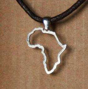 Handcrafted solid 925 Sterling Silver AFRICA  Pendant