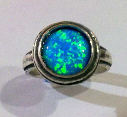 925 Sterling Silver &  OPAL Ring