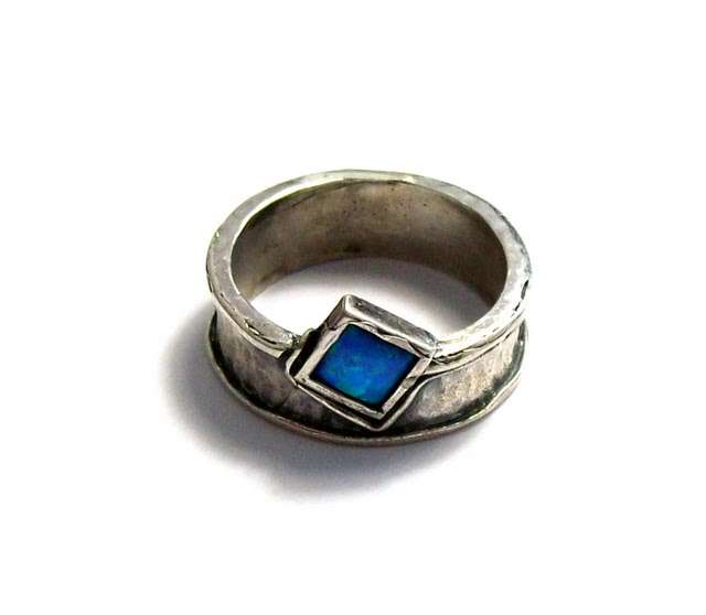 925 Sterling Silver &  OPAL Ring