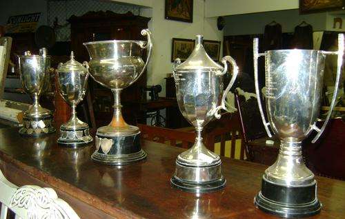 TROPHIES 1940th-19560th silverplated P.E D.D.SOC ...