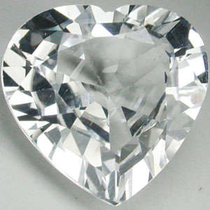 SPARKLE... 10.70ct BEAUTIFUL WHITE HEART SHAPE SAPPHIRE