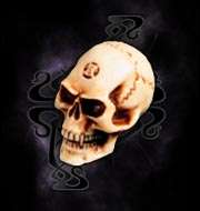 HUGE SPECIAL** ALCHEMY GOTHIC UK **   **LAPILLUS WORRY SKULL** (IMPORTED)