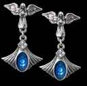 ** ALCHEMY GOTHIC UK **   **CRUX ANGELICUM EARRINGS ** (IMPORTED)