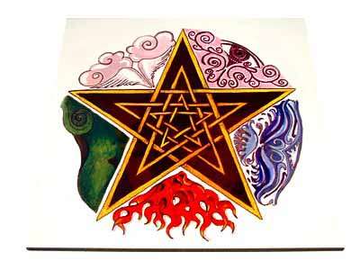 * GO GAGA ~MAGICK~ *    * LOVELY ELEMENTAL  ALTAR TILE *