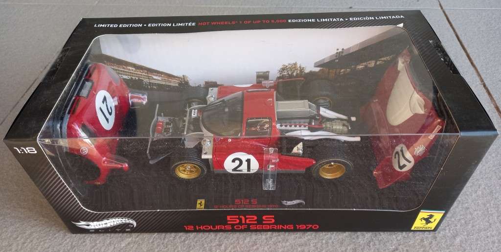 Ferrari 512S - 1970 Sebring 12 hr winner - Hotwheels Elite Limited Edition 1/18