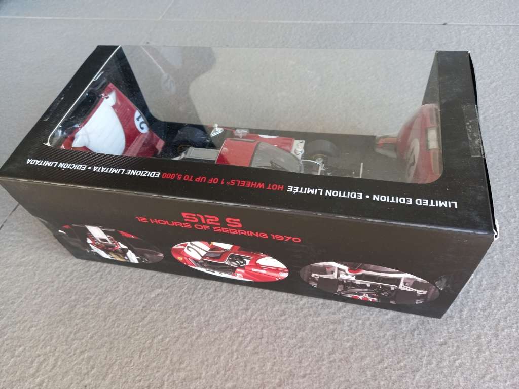 Ferrari 512S - 1970 Sebring 12 hr winner - Hotwheels Elite Limited Edition 1/18