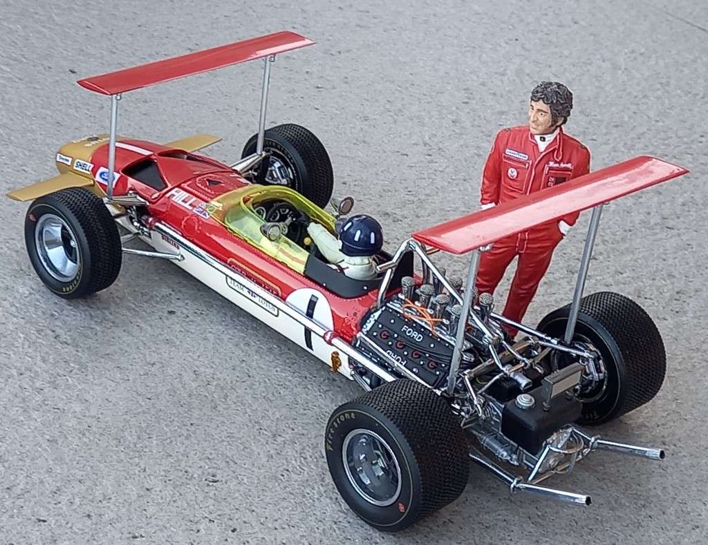 Gold Leaf Lotus 49B - Graham Hill - 1968 World Champion - Exoto diecast  1/18