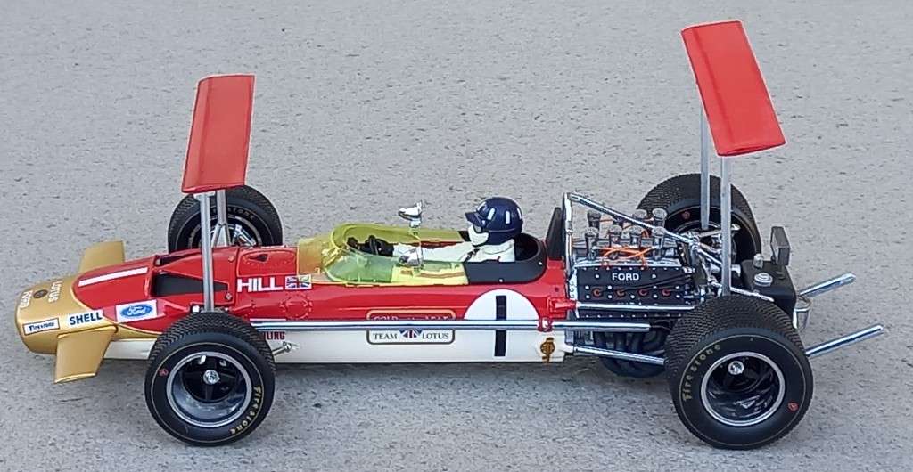 Gold Leaf Lotus 49B - Graham Hill - 1968 World Champion - Exoto diecast  1/18