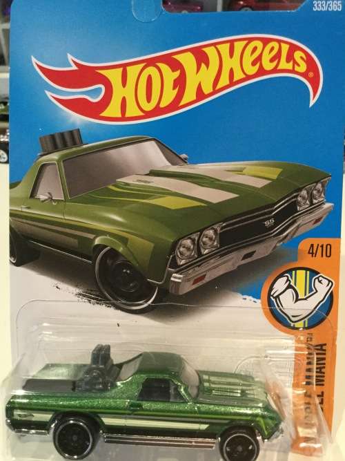 Hotwheels El Camino - Green - 2018 A Case - not available in SAshops! Fresh import!