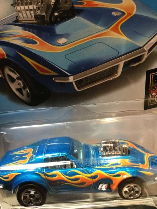 Hotwheels 2018 Blue Gas Monkey Garage Corvette