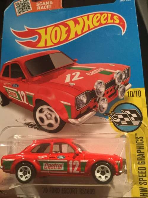 Hotwheels Ford Escort Red US Import