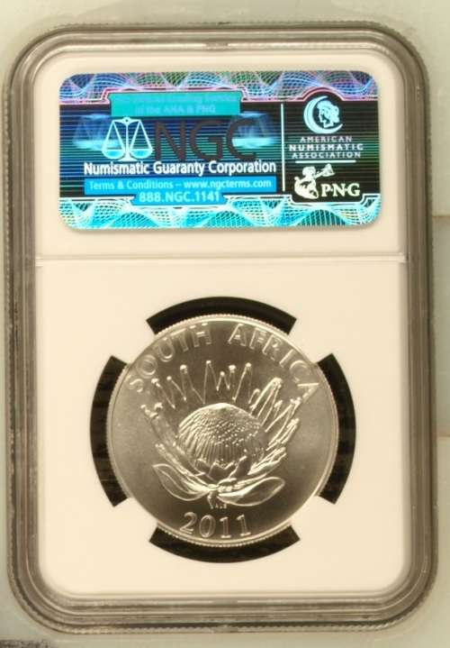 2011 S.AFRICA S1R - JM COETZEE - ADELAIDE OVERSTRIKE- MS69