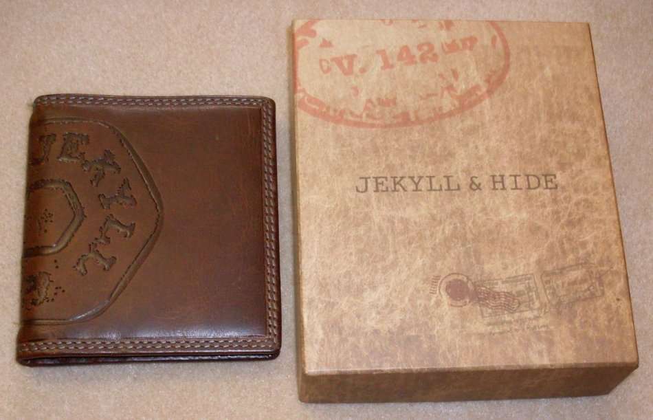 JEKYLL & HIDE Genuine Leather Mens Wallet with Metal Money / Note / Bill Clip