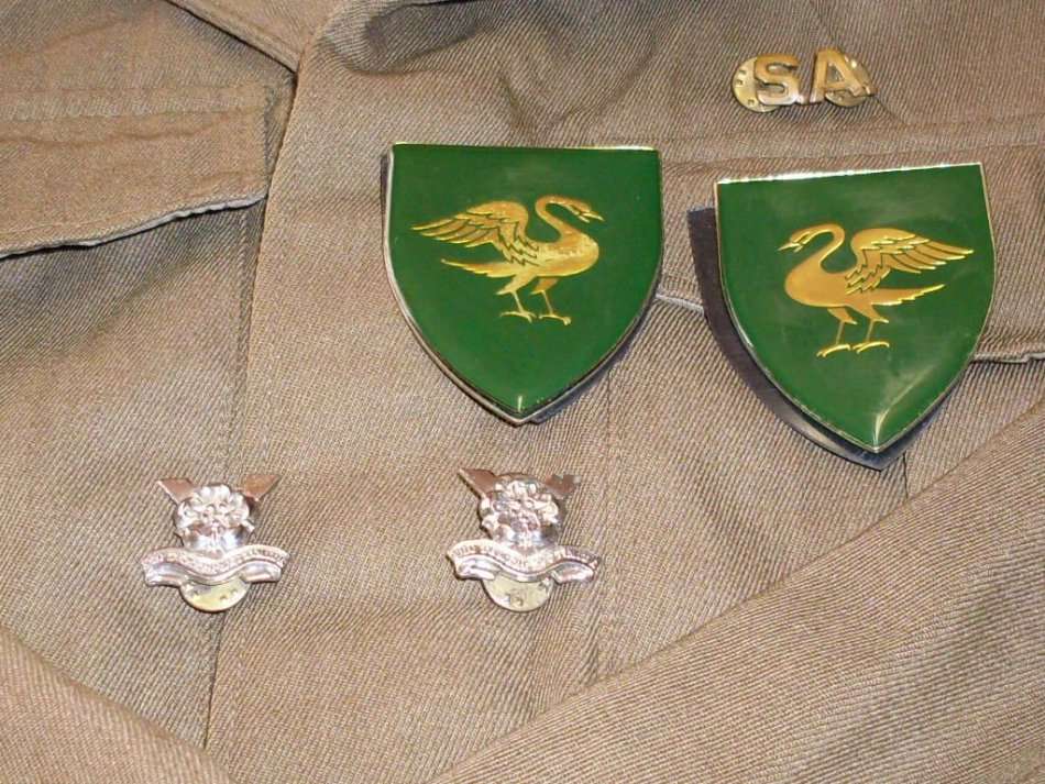 1969 - Bunny Combat Jacket with Belt, Arm / Shoulder Flashes, Lapel Badges