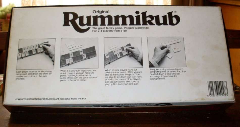 1986 - The Original Rummikub - SA Buyers free shipping