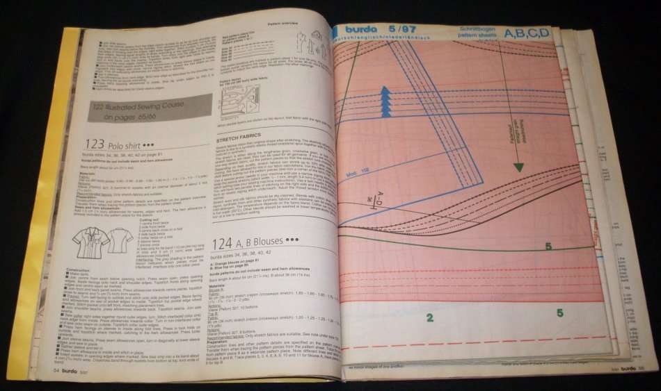 WORLD of FASHION - BURDA - Sewing Pattern Magazine - no5 May 1997 - Unused - Completely intact