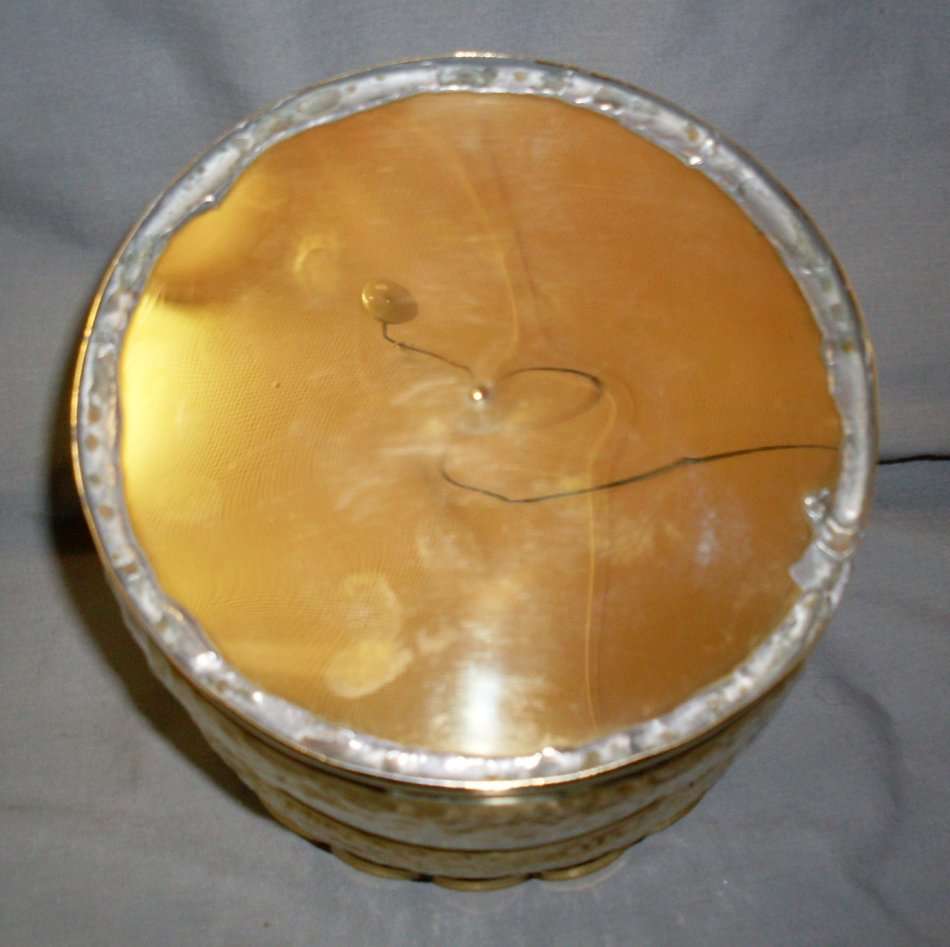 Vintage - Solid Brass - Small Pot Plant Container / Holder