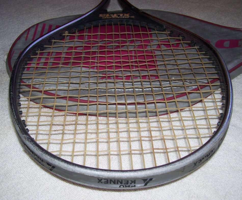 Vintage 1970`s - DUNLOP XLT-15 Tennis Racquet / Racket - with Cover