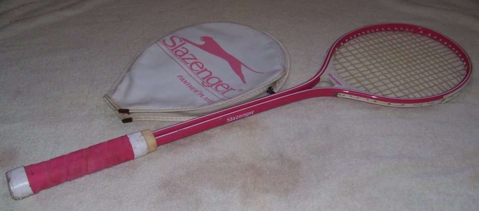Vintage - Slazenger Panther Player Squash Racquet / Racket - with Cover ..........................