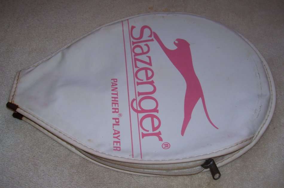 Vintage - Slazenger Panther Player Squash Racquet / Racket - with Cover ..........................