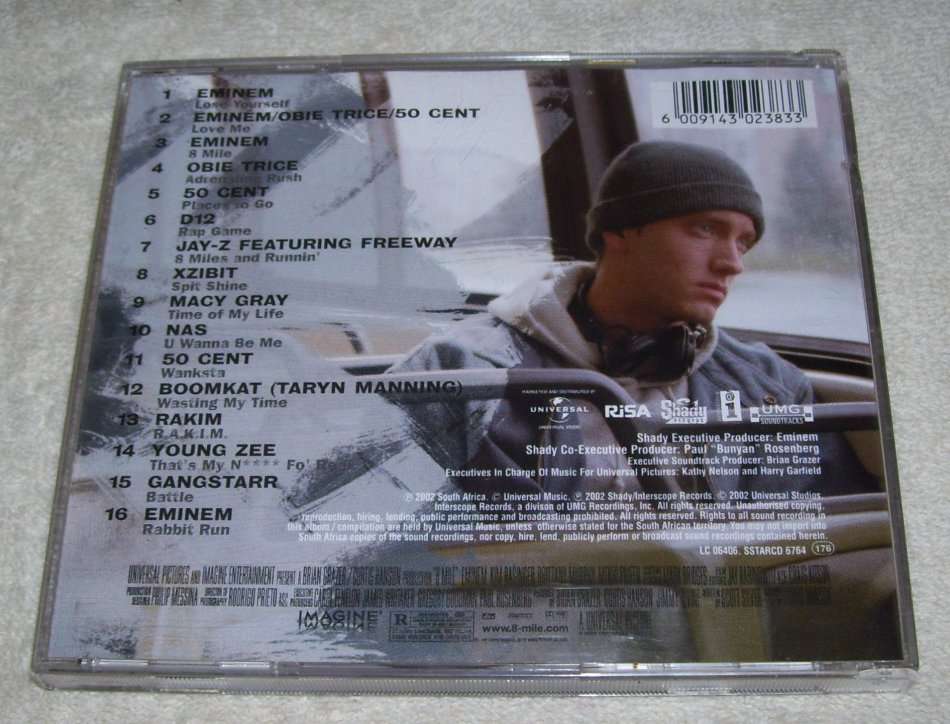 EMINEM - 8 MILE RD - Explicit Content - 2002 - Plus Desksite Code - CD