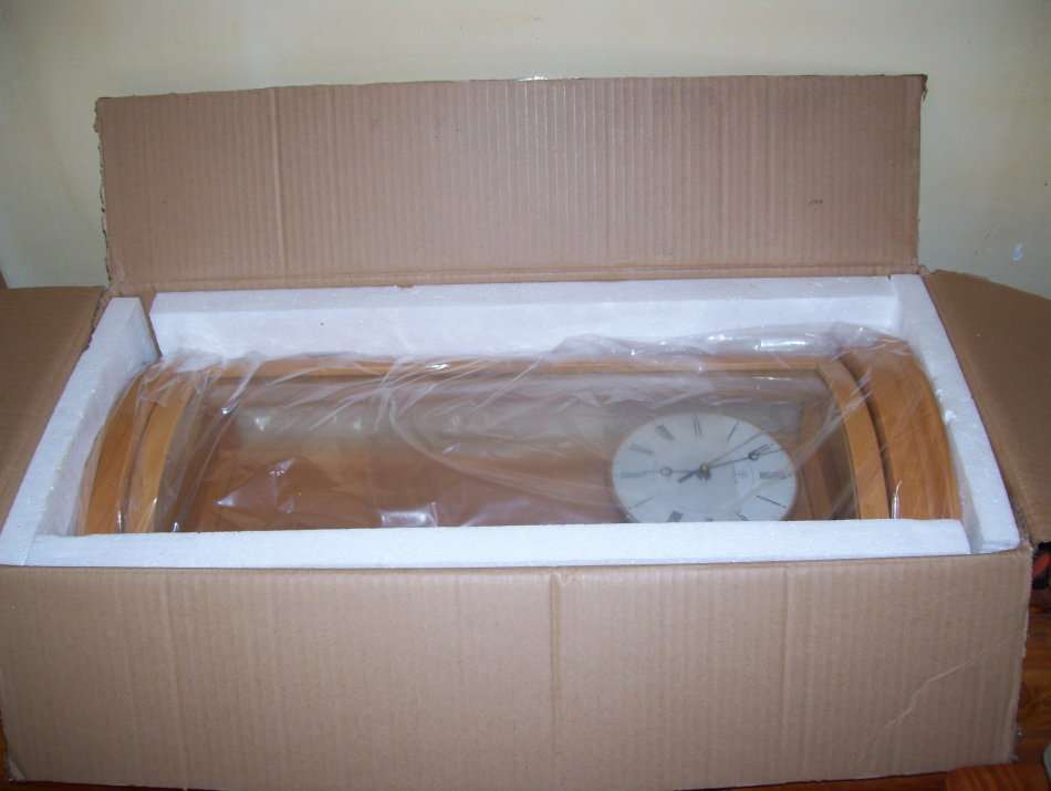 Free Standing / Mantel / Wall - Solid Wood and Glass Pendulum Clock .....................