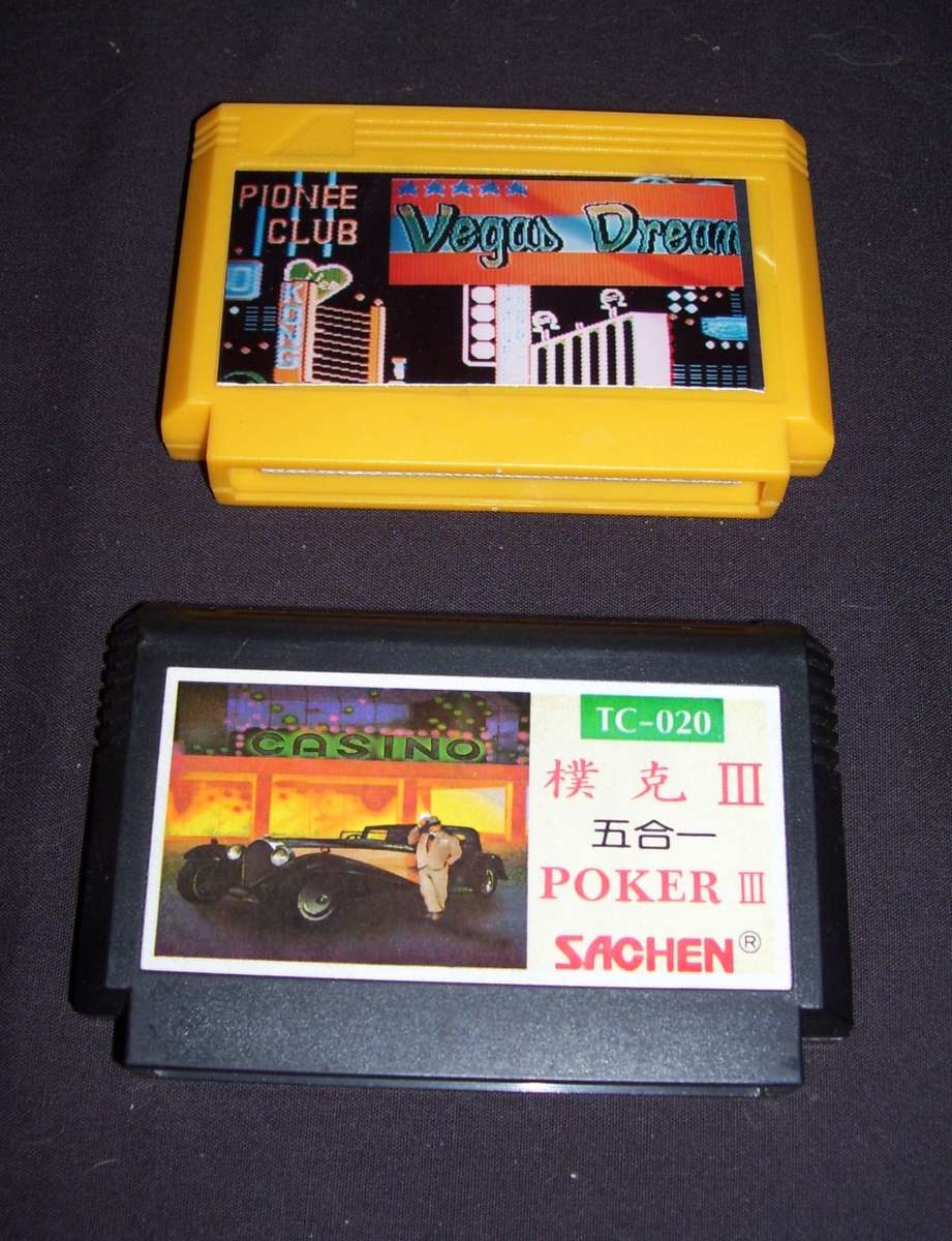 1991 - SACHEN Game for NINTENDO Entertainment System - POKER 111 5 in 1- plus an extra game ........