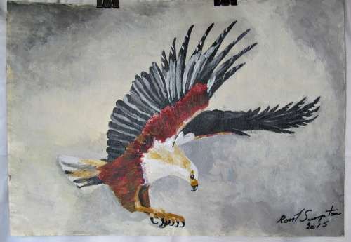 Eagle Painting - Signed Acrylic Painting - 2015