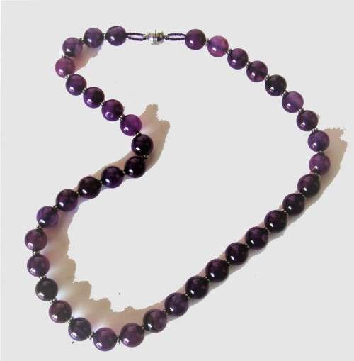 Amethyst / Agate Gemstone Necklace