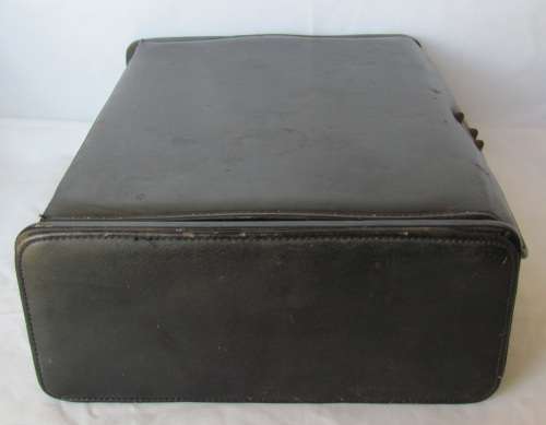 Vintage 1960`s Large Genuine Leather Jewelry Box