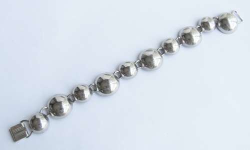 Vintage Chunky Metal Bracelet - 20cm