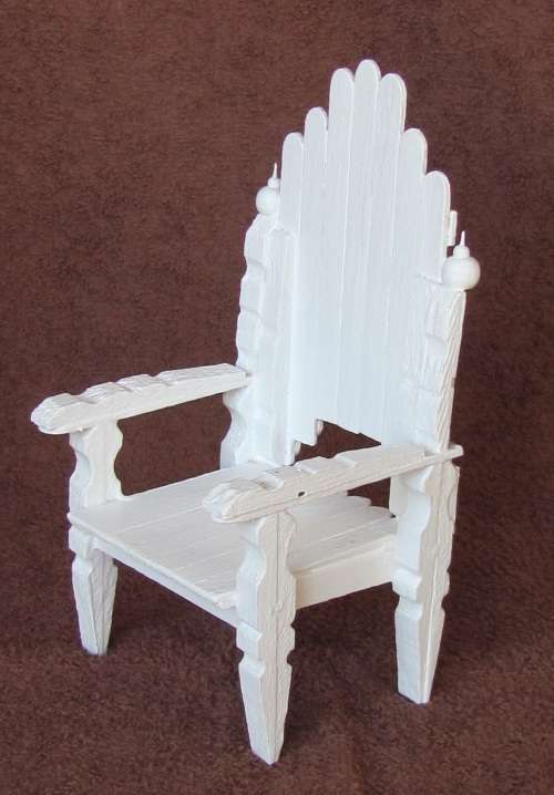 Handmade Fashion Dolls ( Barbie, etc ) - Throne Chair ( Doll Not Included )