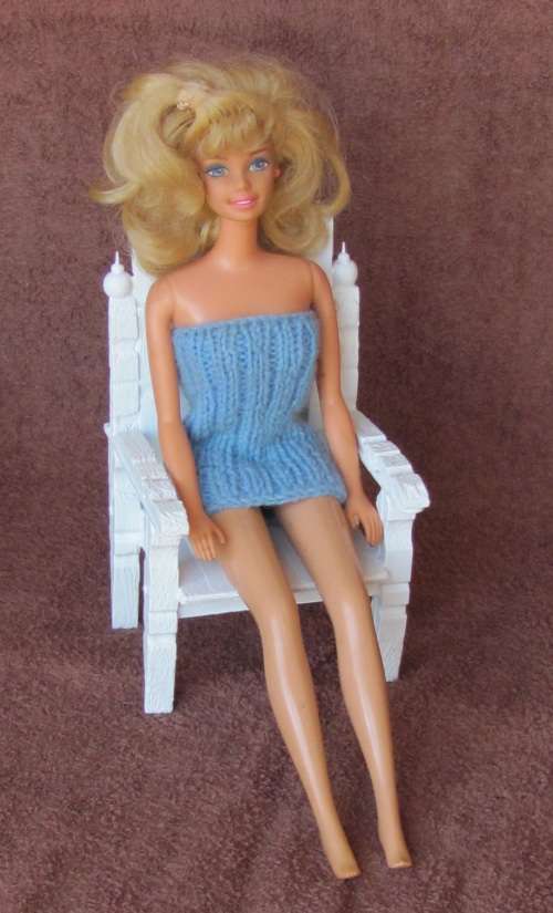Handmade Fashion Dolls ( Barbie, etc ) - Throne Chair ( Doll Not Included )