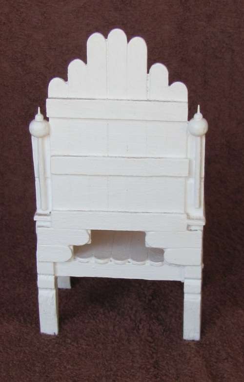 Handmade Fashion Dolls ( Barbie, etc ) - Throne Chair ( Doll Not Included )