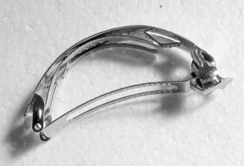 Semi-Circle Metal Blank French Barrette Hair Clip / Hair Pin - DIY Craft