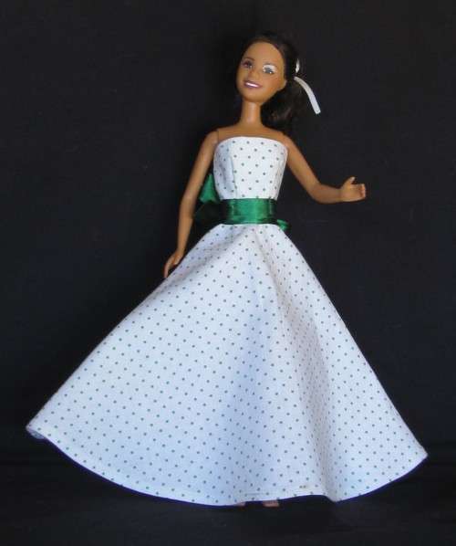 Petite 26cm Fashion Dolls (Barbie Skipper,Simba,Disney etc) Strapless Dress