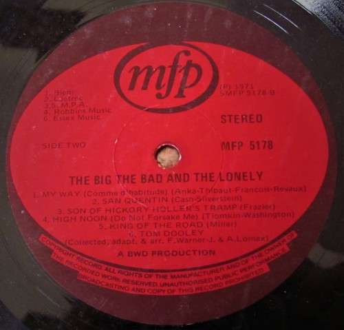 The Big The Bad and the Ugly - Vinyl LP 1971
