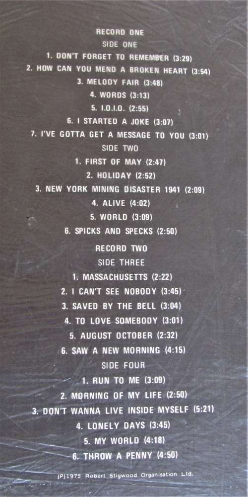 The BEE GEES - Don`t Forget to Remember - 2 x Vinyl LP`s 1975