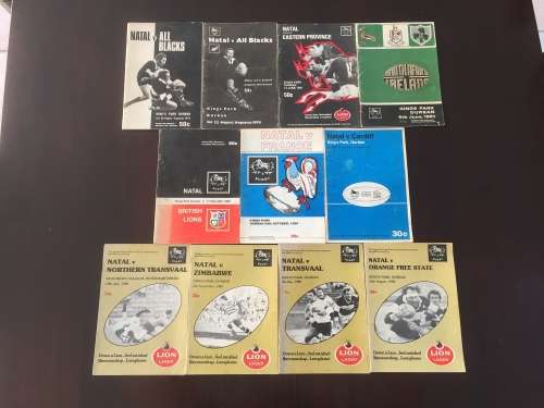 Rugby programs for the 1970s and 1980s - R1 reserve!