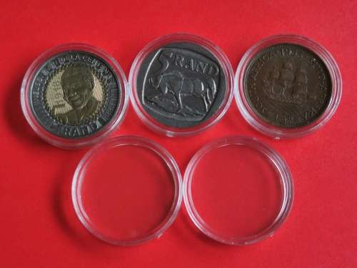 26mm Coin Capsules, Fit R5 and 1/2C.
