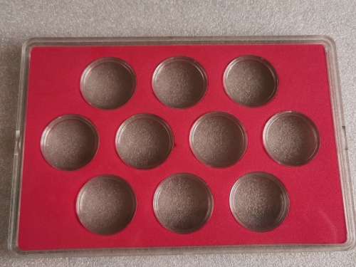 Coin Capsules Box, (26mm x 10),Fit R5 coin.
