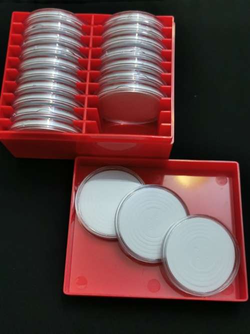 46mm coin capsules, Box 20 pcs.(Inner:46,3934292419)