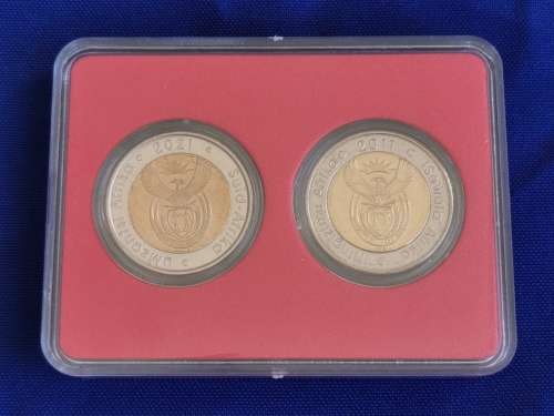South africa R5 x 2 (2011 and 2021) UNC.