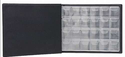 Coin Album,180 package In 120 29mm x 29mm, In 60 44mm x 44mm).no coins.